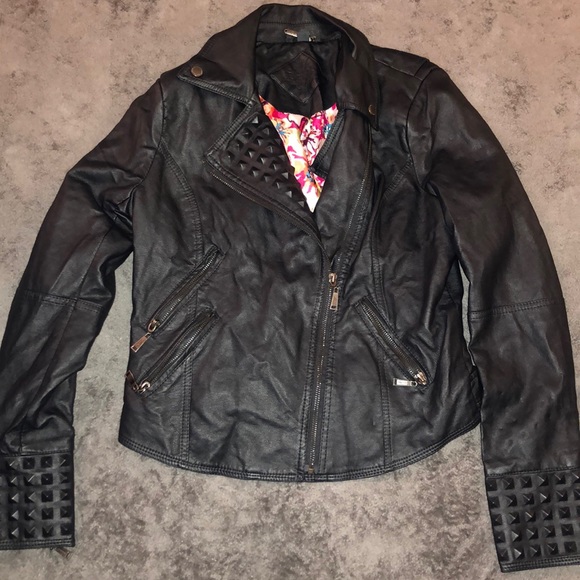 Jou Jou Jackets & Blazers - Black leather jacket